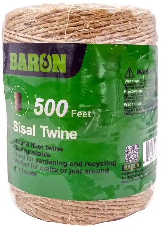 60106 Natural Sisal Twine Rope - 500 Feet Long