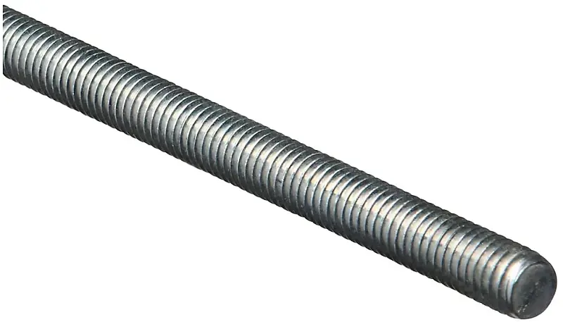 Threaded Rod, Zinc, 14 Tpi, 7/16 X 36 In.