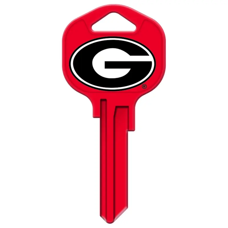 Hy-ko Georgia Bulldogs House Key Blank Single Sided Model Cqk5h