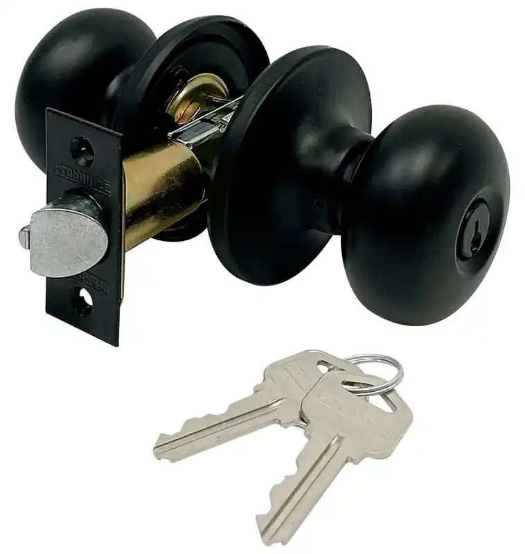 Tfx900bsr4v24 Lock Entry Tumbler Knob In Matte Black