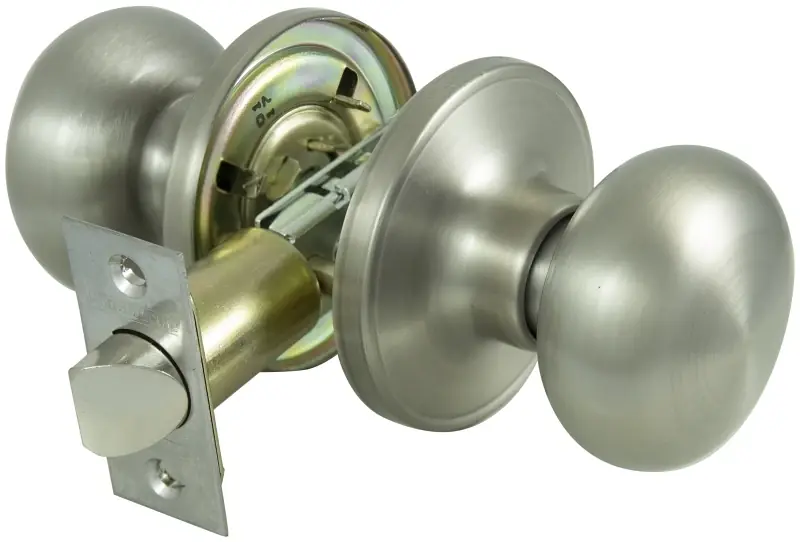 Tfx230v-ps Passage Series Knobset With Adjustable Latch, Satin Nickel Finish