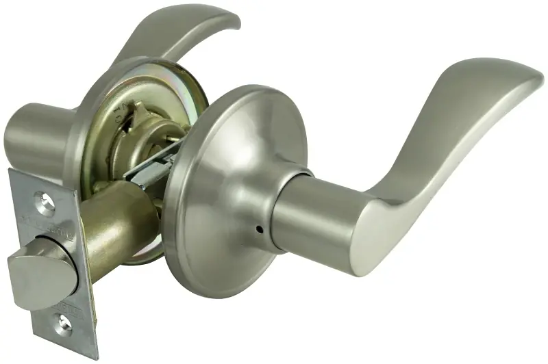 Lyex203v-ps Satin Nickel Passage Leverset For Interior Doors