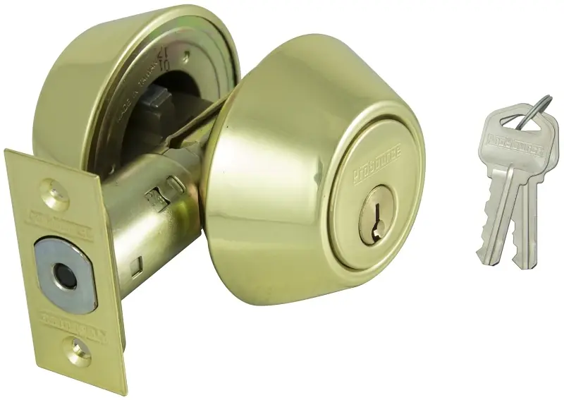 Double Cylinder 6-way Poly Brass Deadbolt, Model Db72v-ps