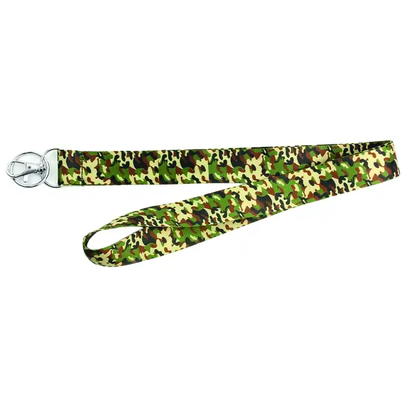 Lanyard With Metal Clip, Camouflage, 1 X 18 In.