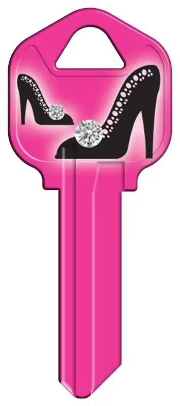 Hy-ko High Heel House Key Blank Kw1-35 For Kwikset Locks - Decorative Brass Design