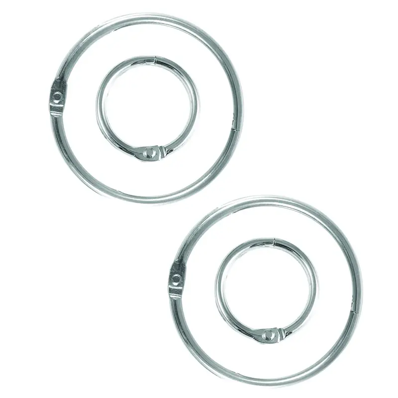 Assorted Binder Rings, 1 To 2 Inch Diameter, Model Kc117-each