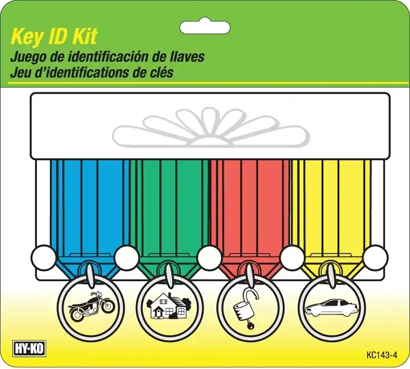 Key Tag Rack, Includes 4 Key Tags