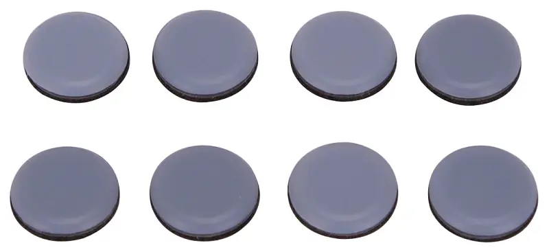 Self-adhesive Slide Glides, 3/4 In Diameter, 8 Pieces