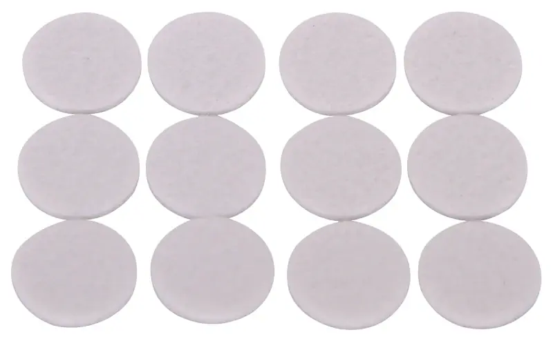 Light Duty Self-adhesive Furniture Pad, 7/8 Inch Diameter, Round Felt