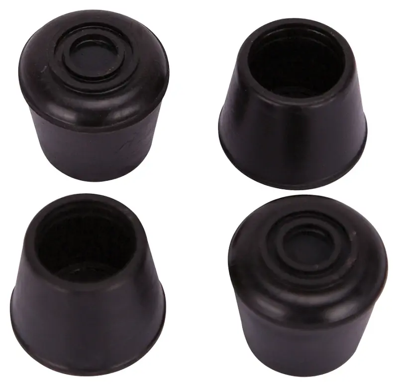 5/8 Inch Round Rubber Furniture Leg Tips - Non-skid Protection