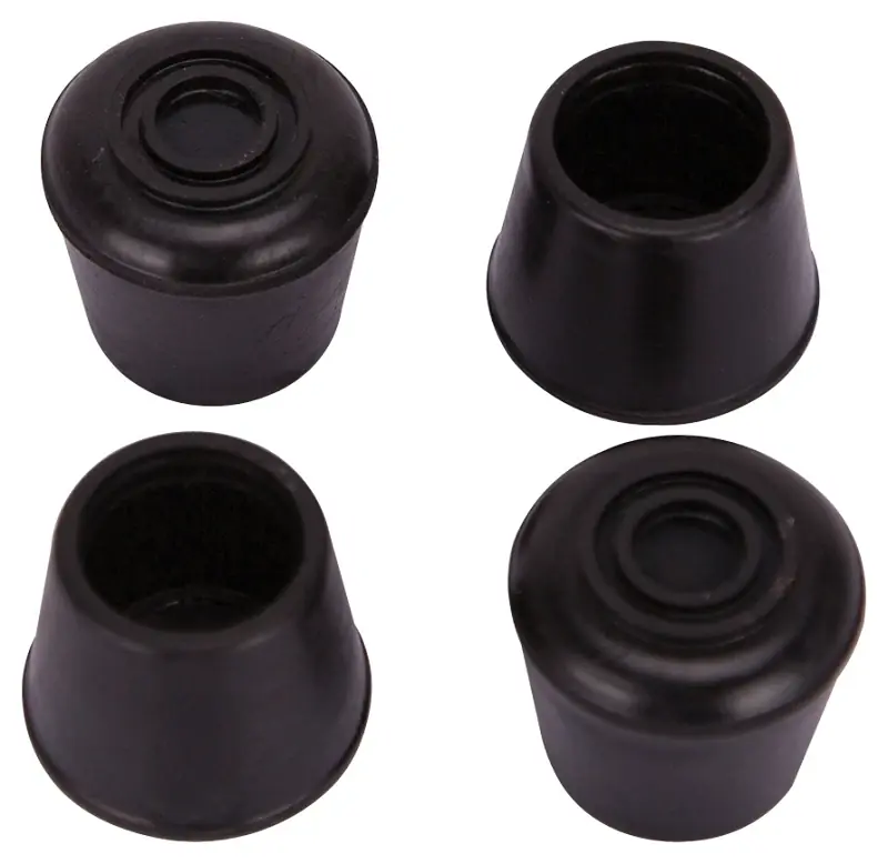 Rubber Furniture Leg Tip, 3/4 Inch Diameter, Round, Black - Model Fe-50634-ps
