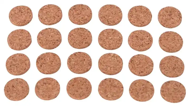 Fe-50700-ps Self-adhesive Cork Furniture Pads, 1/2 Inch Diameter, Round