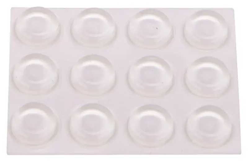 1/2 Inch Self-adhesive Clear Bumper Dome Pads - Model Fe-50762a-ps