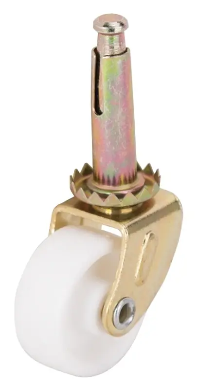Jc-b08-ps Light Duty Swivel Caster 1-1/4 In. Brass-white Stem Mount