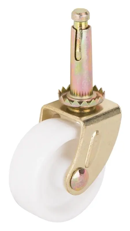 Jc-b16-ps 1-5/8 Inch Swivel Casters With Brass-white Finish