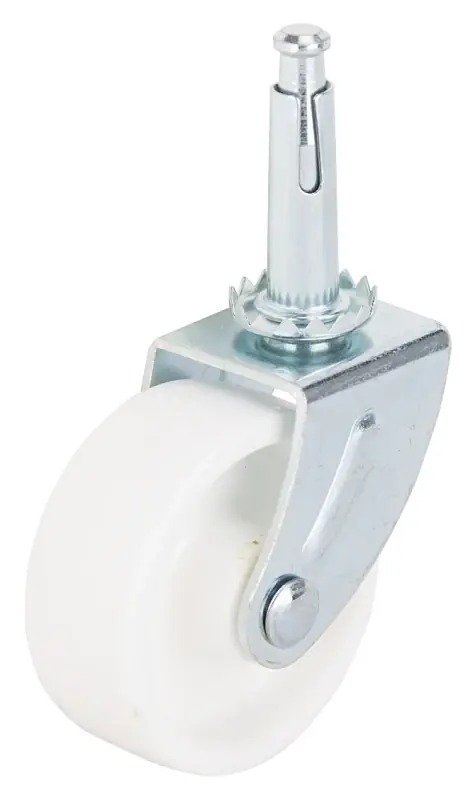 Jc-b24-ps 2 Inch Swivel Caster Stem With Plastic Wheel, 60 Lb Load Capacity