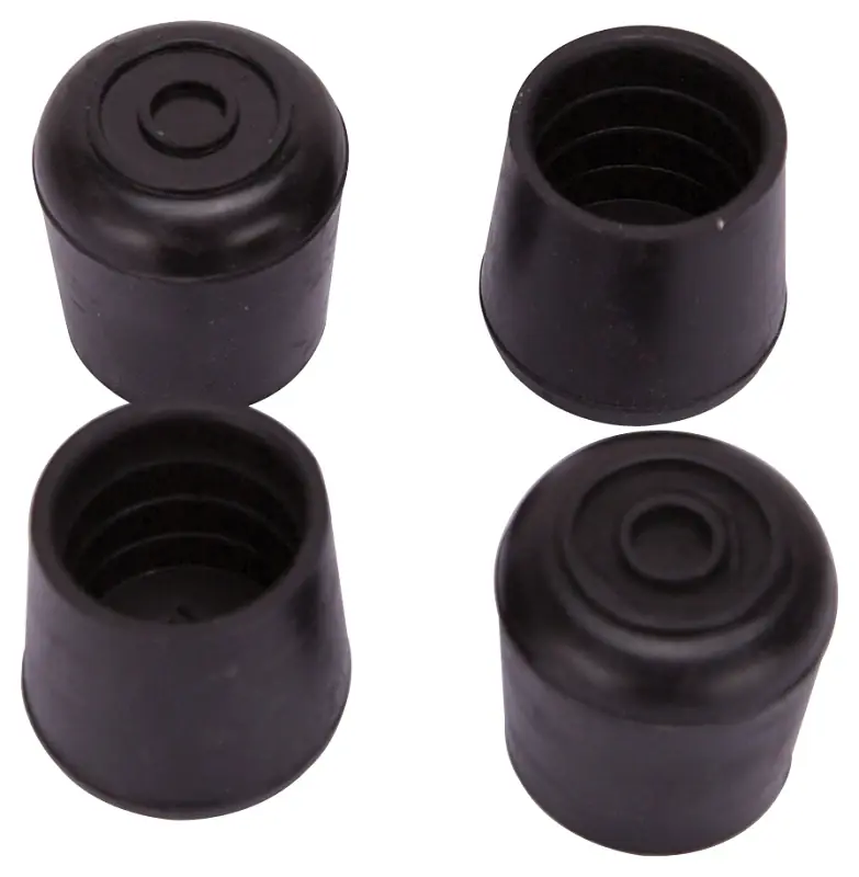 Mintcraft Fe-50636-b Rubber Leg Tip, 1-inch, Black