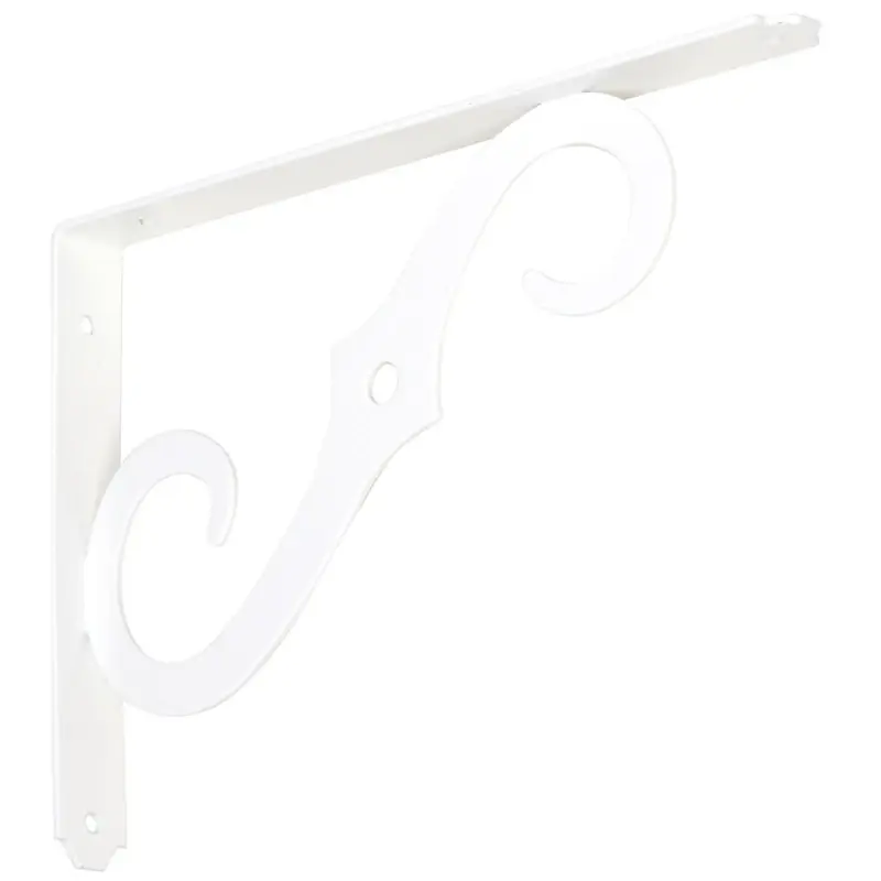 10 X 7 In. Antique White Ornamental Shelf Bracket