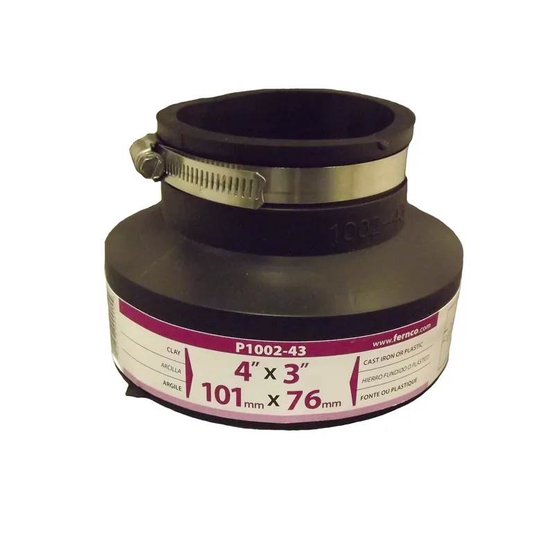 Schedule 40 4 In. Hub X 3 In. D Hub Pvc Flexible Coupling 1 Pk