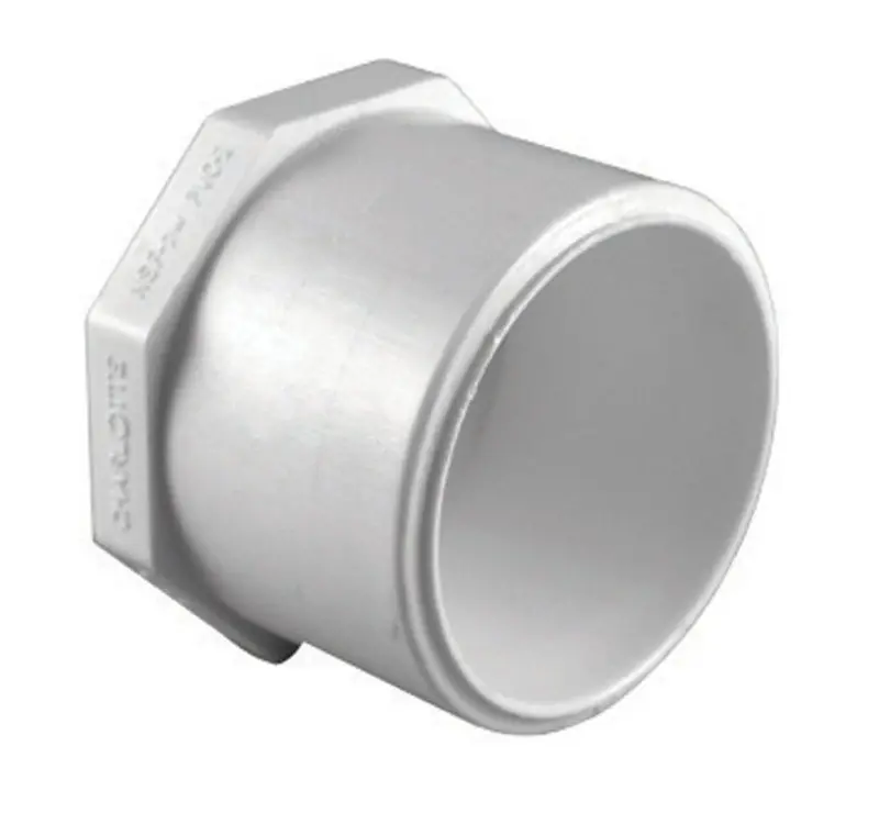 Schedule 40 1 In. Spigot X 1 In. D Slip Pvc Plug 1 Pk