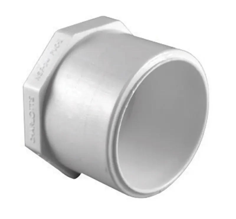 Schedule 40 2 In. Spigot X 2 In. D Slip Pvc Plug 1 Pk