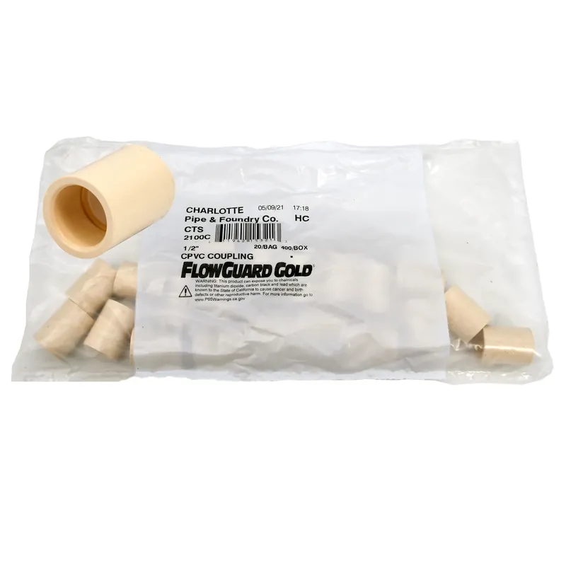 Flowguard 1/2 In. Slip X 1/2 In. D Slip Cpvc Coupling 10 Pk