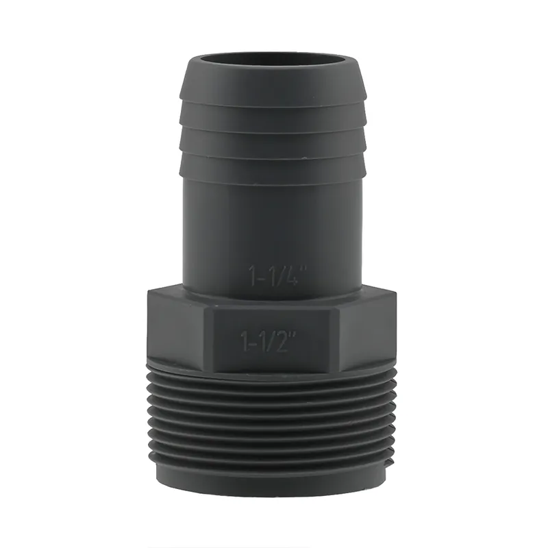 1-1/4 In. Insert In. X 1-1/2 In. D Mpt Polypropylene Reducing Male Adapter 1 Pk