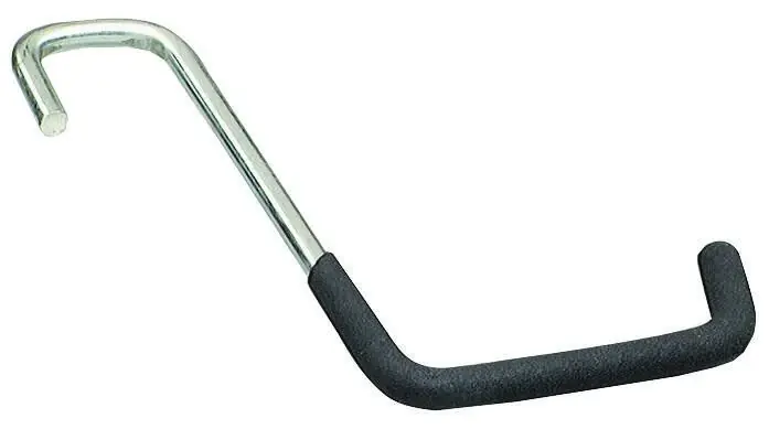 7.75 In. L Vinyl Coated Black Steel Large Heavy Duty Super Rafter Hook 50 Lb. Cap. 1 Pk