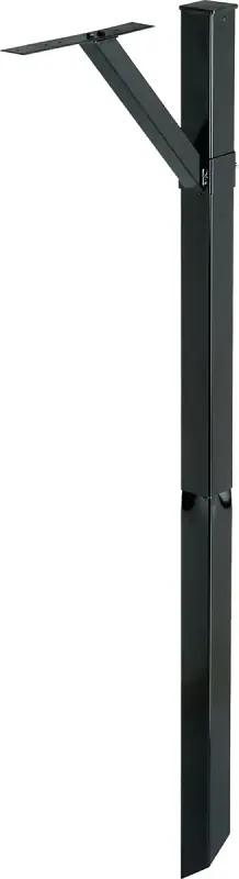 Steel Drive-in Mailbox Post Kit, For Top-mount Mailboxes, Black, 60-in.