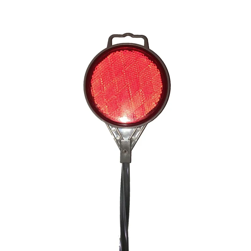 36 In. Round Black/red Driveway Marker 1 Pk