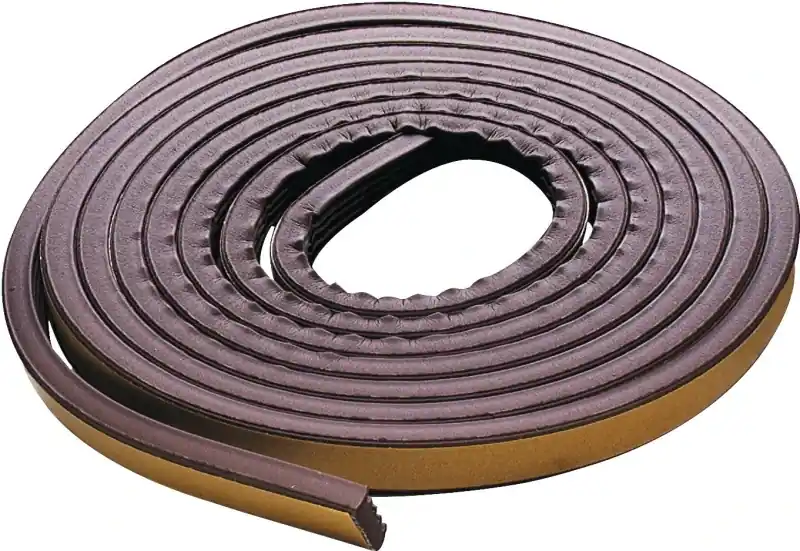 Weatherstrip, Door Bottom, Brown, 17-ft.
