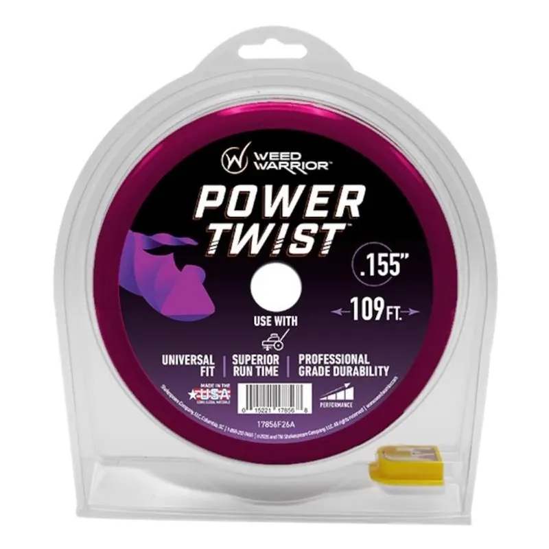0.155 " Twist Trimmer Line – 109 ft Heavy‑duty