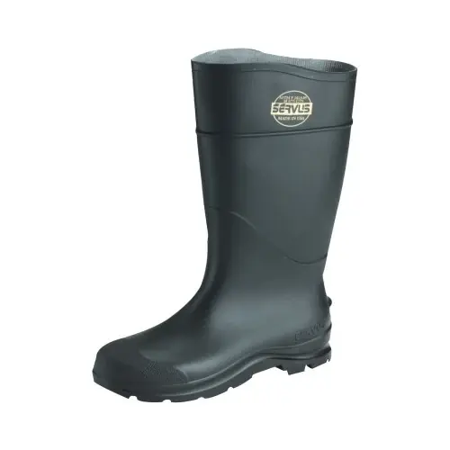 Ct Economy Knee Boots, Size 4, 15 In Height, Waterproof Pvc, Black