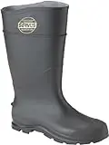 Men‘s Size 9 Black Pvc Rubber Boot - 16 Inch Plain Toe