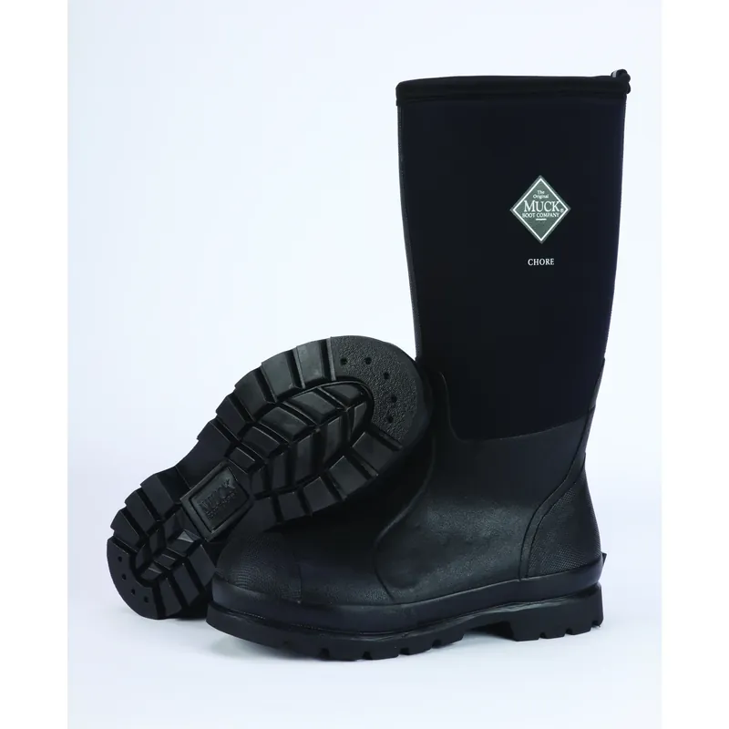 Chore High Work Boots, Black, Size 13 Men