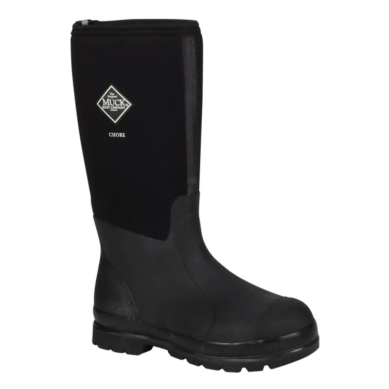 The Original Muck Boot Company Men‘s Chore Hi Waterproof Work Boot Black Size 6