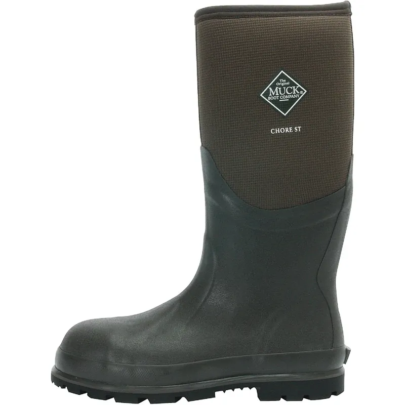 Steel Toe Chore Boots, Black, Men‘s 12