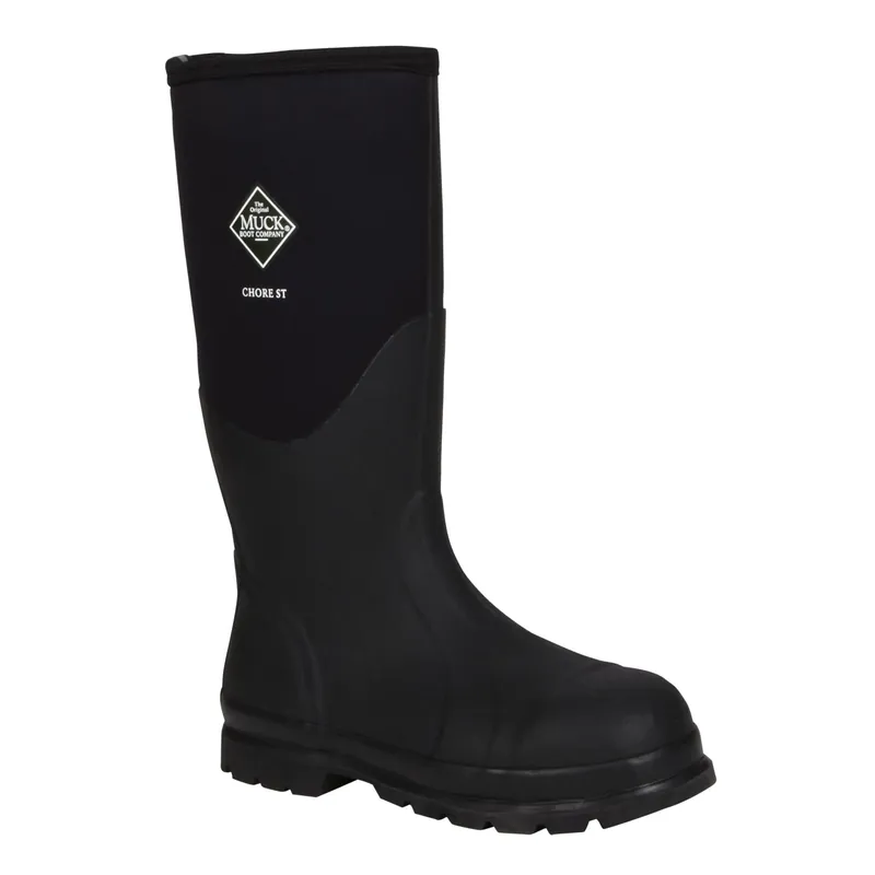 Steel Toe Chore Boots, Black, Men‘s 13