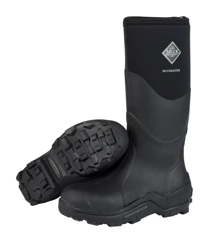 Muckmaster Boots, Waterproof Neoprene, Black, 16 In., Men‘s 11