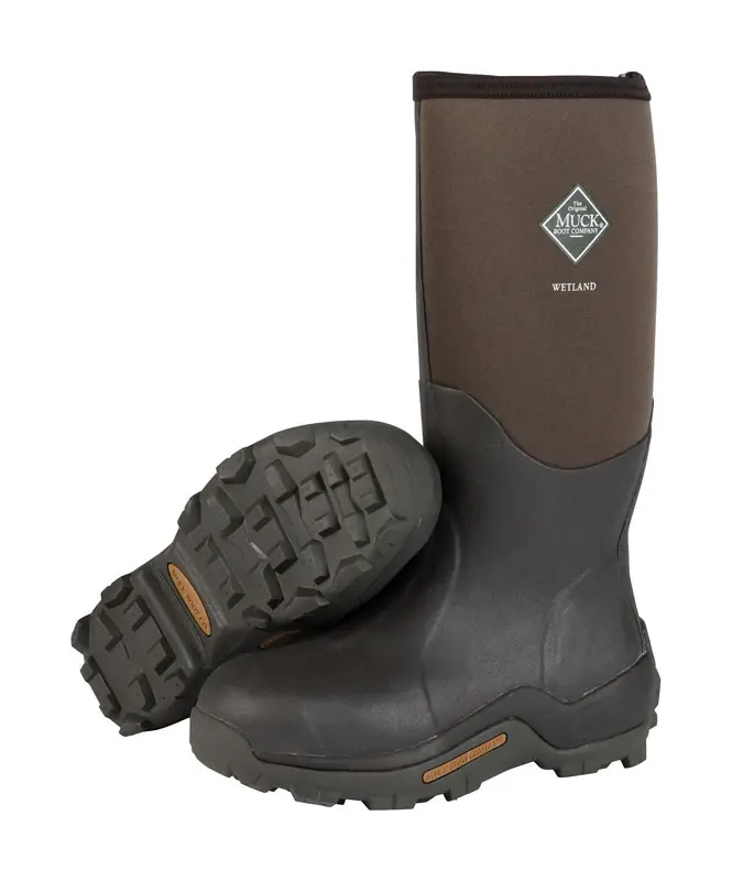 Wetland Muck Boots, Brown, Unisex Men‘s Size 9, Women‘s Size 10