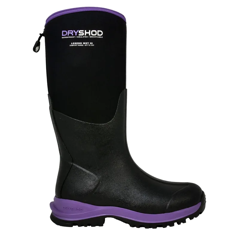 Women‘s Hi Legend Mxt Adventure Boots, Black & Purple, Size 8