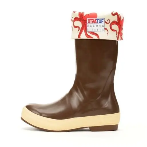 Women‘s 15" Salmon Sister Legacy Boots - Octopus Print, Size 7
