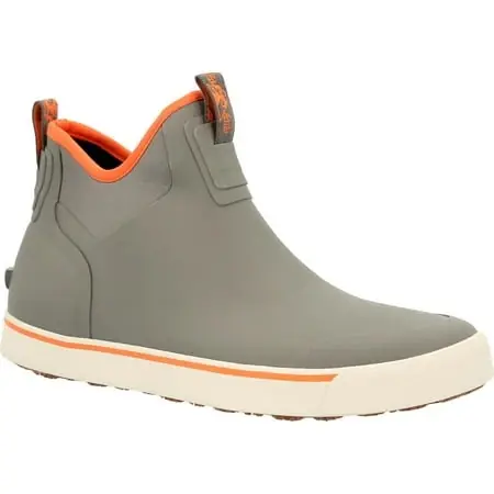 Rocky Dry-strike Waterproof Gray And Orange Deck Boot For Men