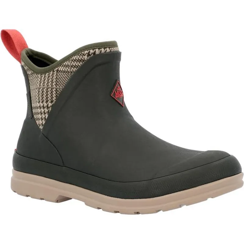 Women‘s Quilted Floral Ankle Boot – Waterproof Neoprene Muck Boot, Size 10