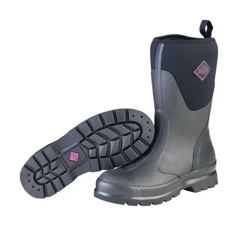 Chore Mid Women‘s Boots 5 Us Black Waterproof Rubber