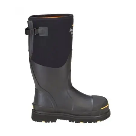 Men‘s Adjustable Gusset Steel Toe Waterproof Work Boot - Model Stg-uh-bk