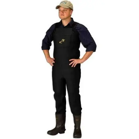 Men‘s Green Neoprene Bootfoot Wader Size 11 For Fishing And Outdoor Activities