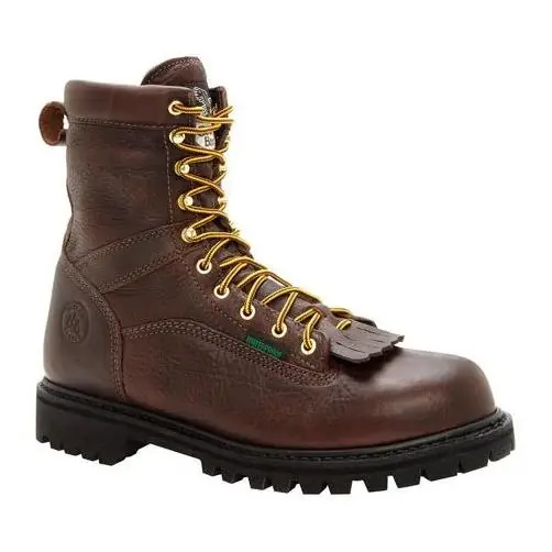 Men‘s 8" Lace-to-toe Steel Toe Waterproof Work Boot G8341