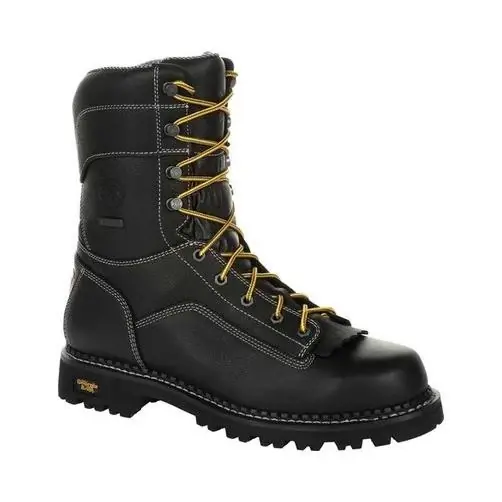 Amp Lt Logger Low Men‘s Waterproof Work Boots, Size Medium 9.5, Black