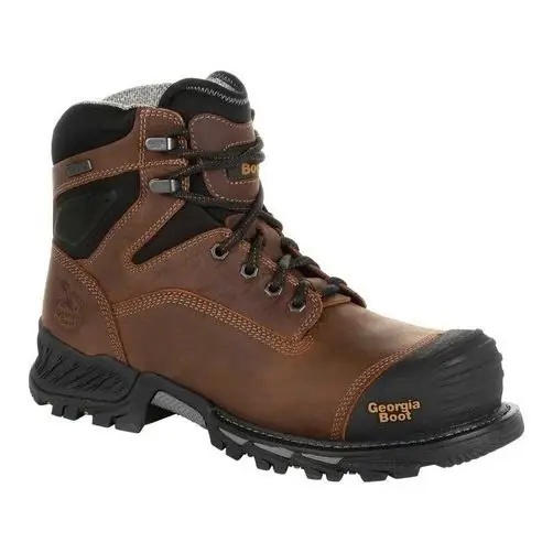 Rumbler Men‘s 6" Waterproof Composite Toe Work Boots, Size 11.5 Wide